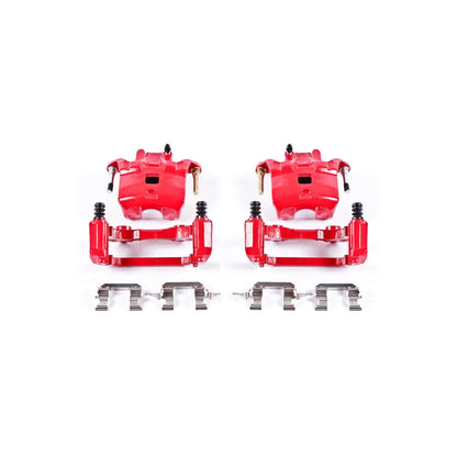 PowerStop Power Stop 02-04 Infiniti I35 Front Red Calipers w/Brackets - Pair S2690