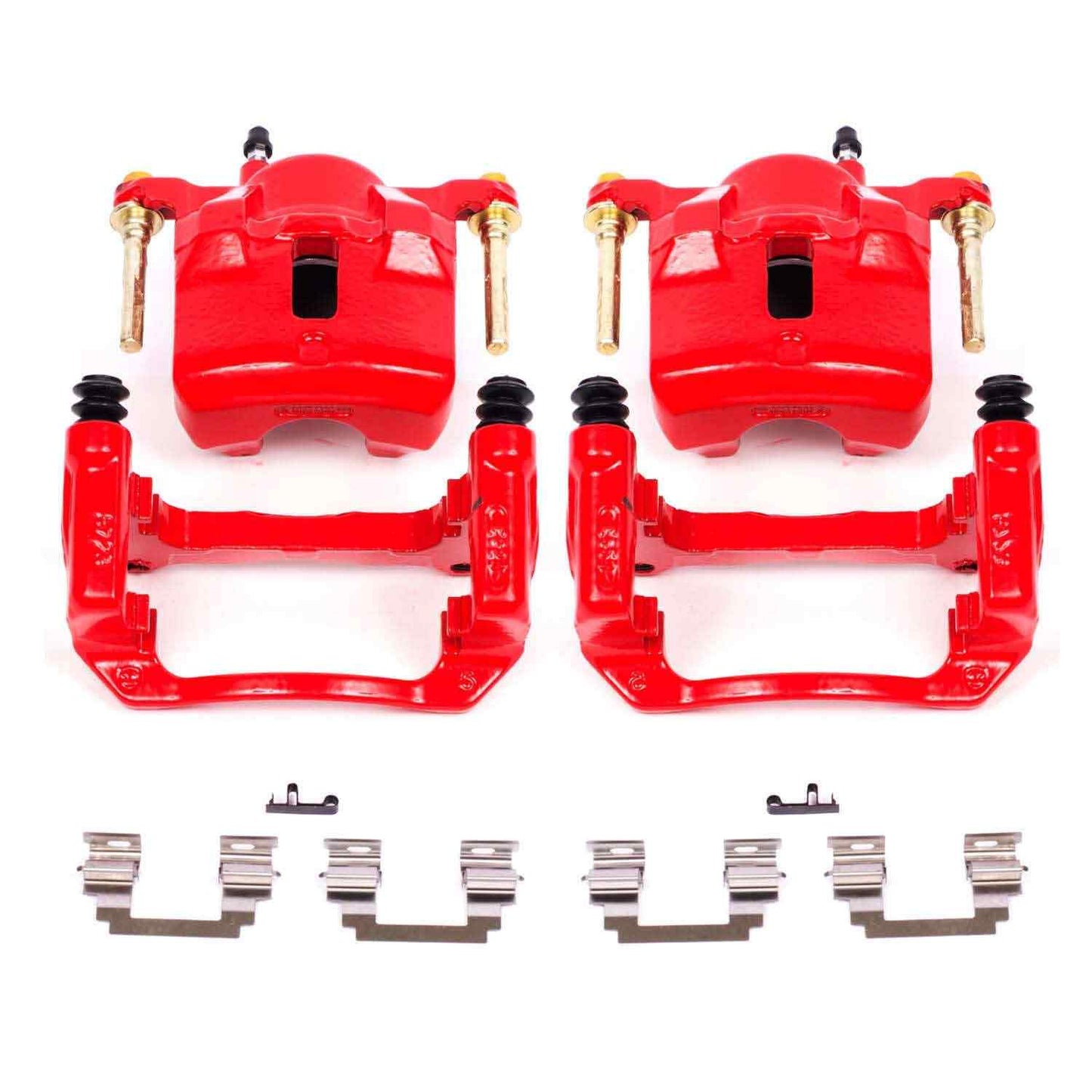 PowerStop Power Stop 03-08 Pontiac Vibe Front Red Calipers w/Brackets - Pair S2698