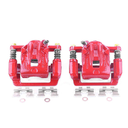 PowerStop Power Stop 99-05 Hyundai Sonata Rear Red Calipers w/Brackets - Pair S2704