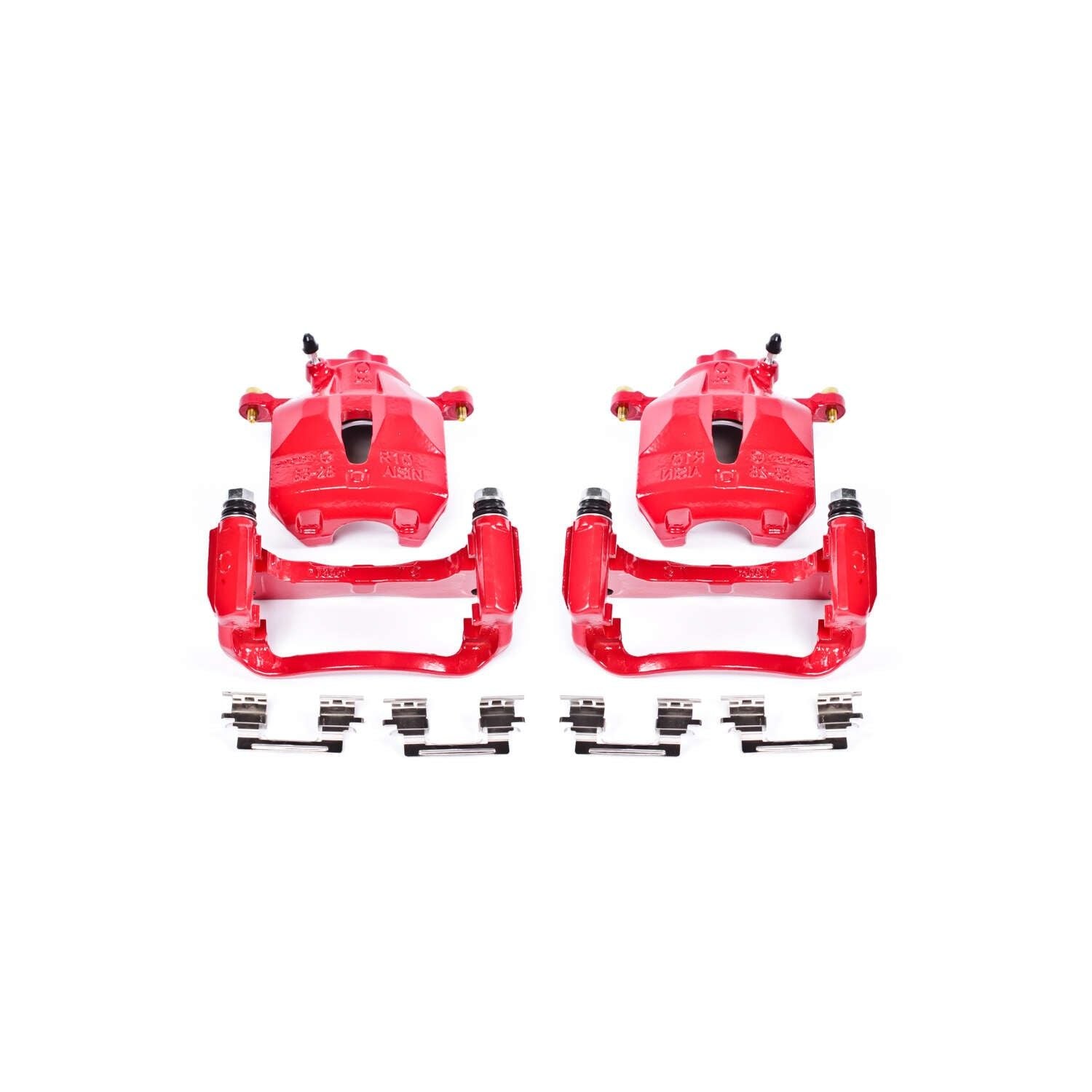 PowerStop Power Stop 05-07 Toyota Avalon Front Red Calipers w/Brackets - Pair S2714