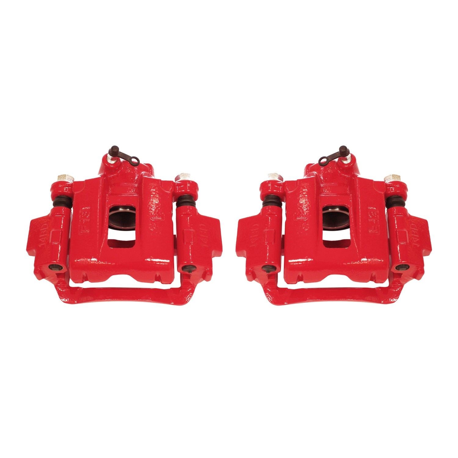 PowerStop Power Stop 03-09 Toyota 4Runner Rear Red Calipers w/Brackets - Pair S2726