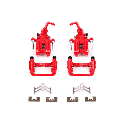 PowerStop Power Stop 00-09 Honda S2000 Rear Red Calipers w/Brackets - Pair S2730