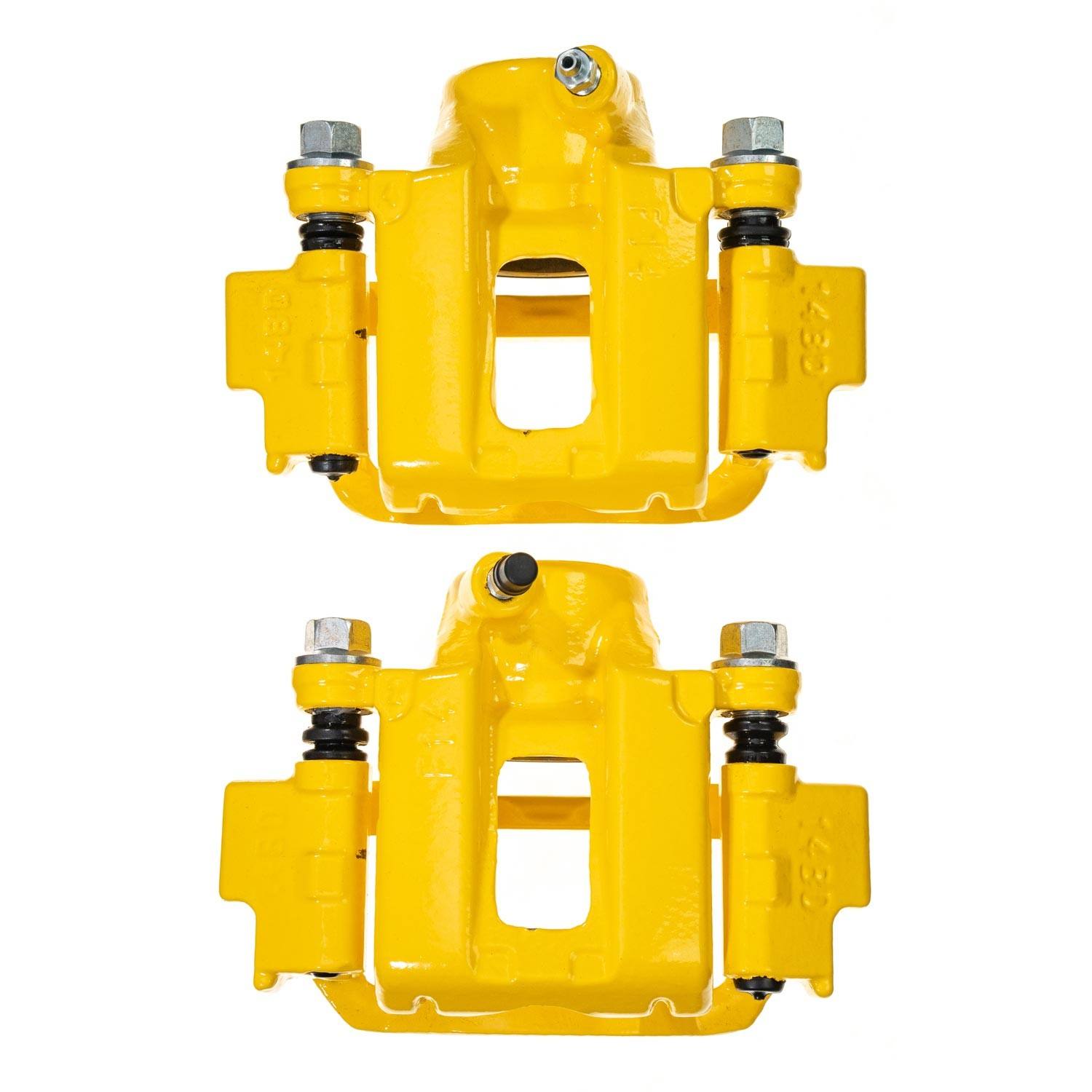 PowerStop Power Stop 01-07 Toyota Sequoia Rear Yellow Caliper w/Bracket (Pair) S2736YLW