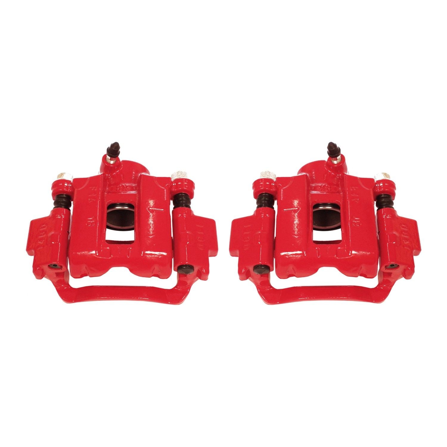 PowerStop Power Stop 10-18 Lexus GX460 Rear Red Calipers w/Brackets - Pair S2736