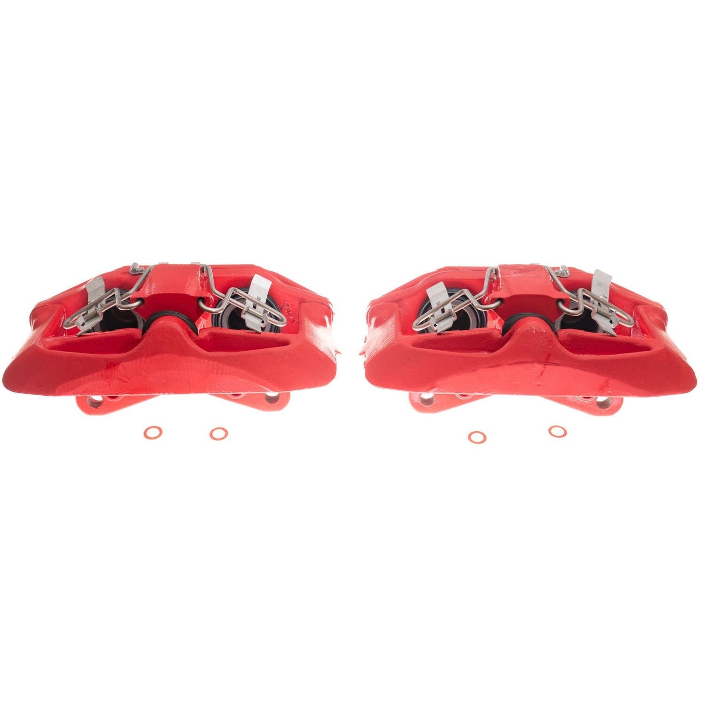 Power Stop 03-04 Audi A6 Front Red Calipers w/Brackets - Pair S2758