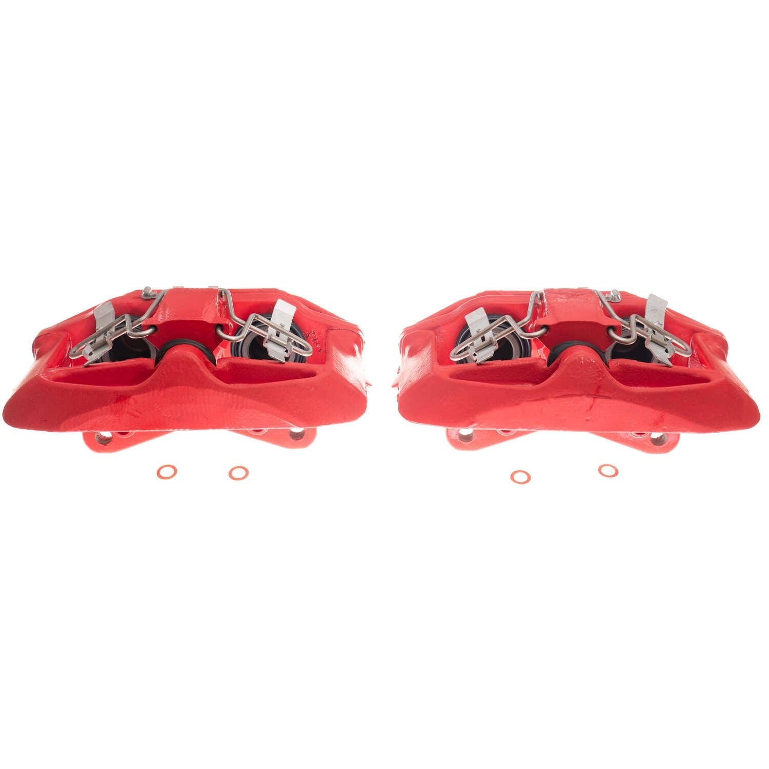 Power Stop 03-04 Audi A6 Front Red Calipers w/Brackets - Pair S2758