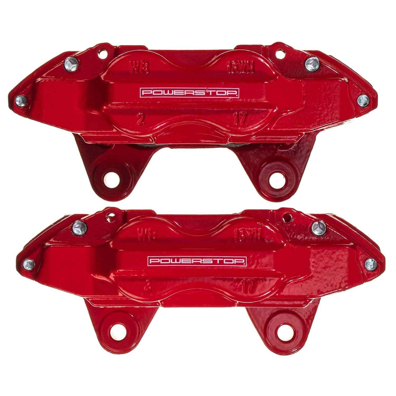 PowerStop Power Stop 03-09 Lexus GX470 Front Red Calipers w/o Brackets - Pair S2766