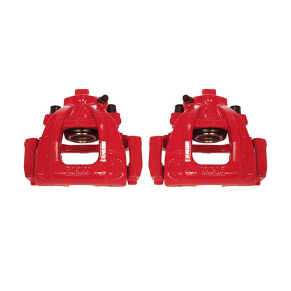 PowerStop Power Stop 02-06 Mini Cooper Front Red Calipers w/Brackets - Pair S2776