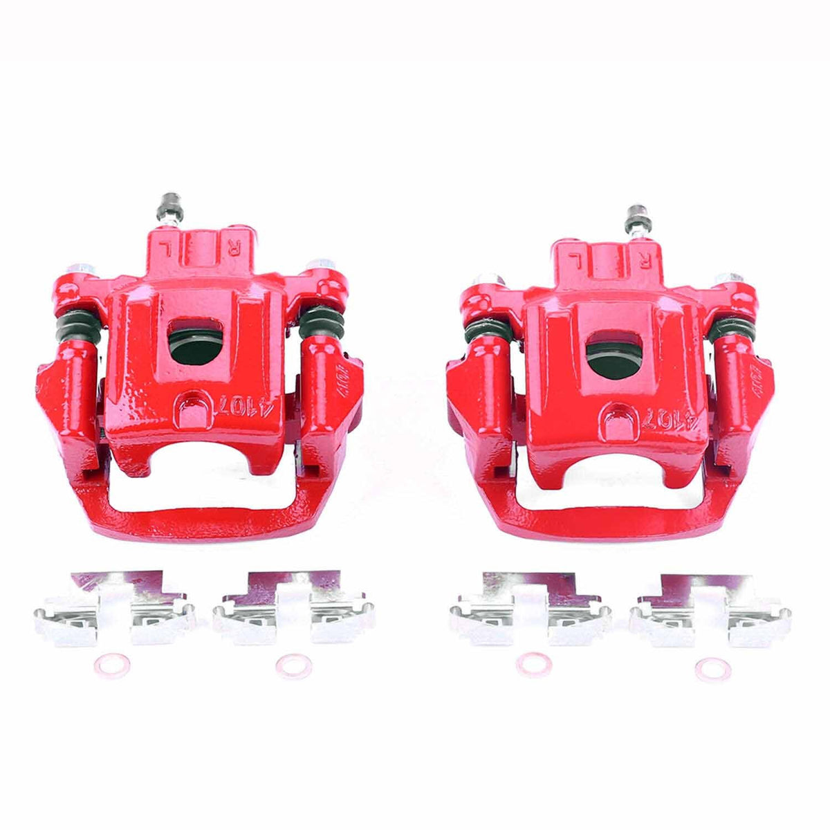 PowerStop Power Stop 04-06 Lexus RX330 Rear Red Calipers w/Brackets - Pair S2782