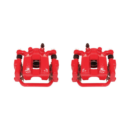 PowerStop Power Stop 03-08 Infiniti FX35 Rear Red Calipers w/Brackets - Pair S2786