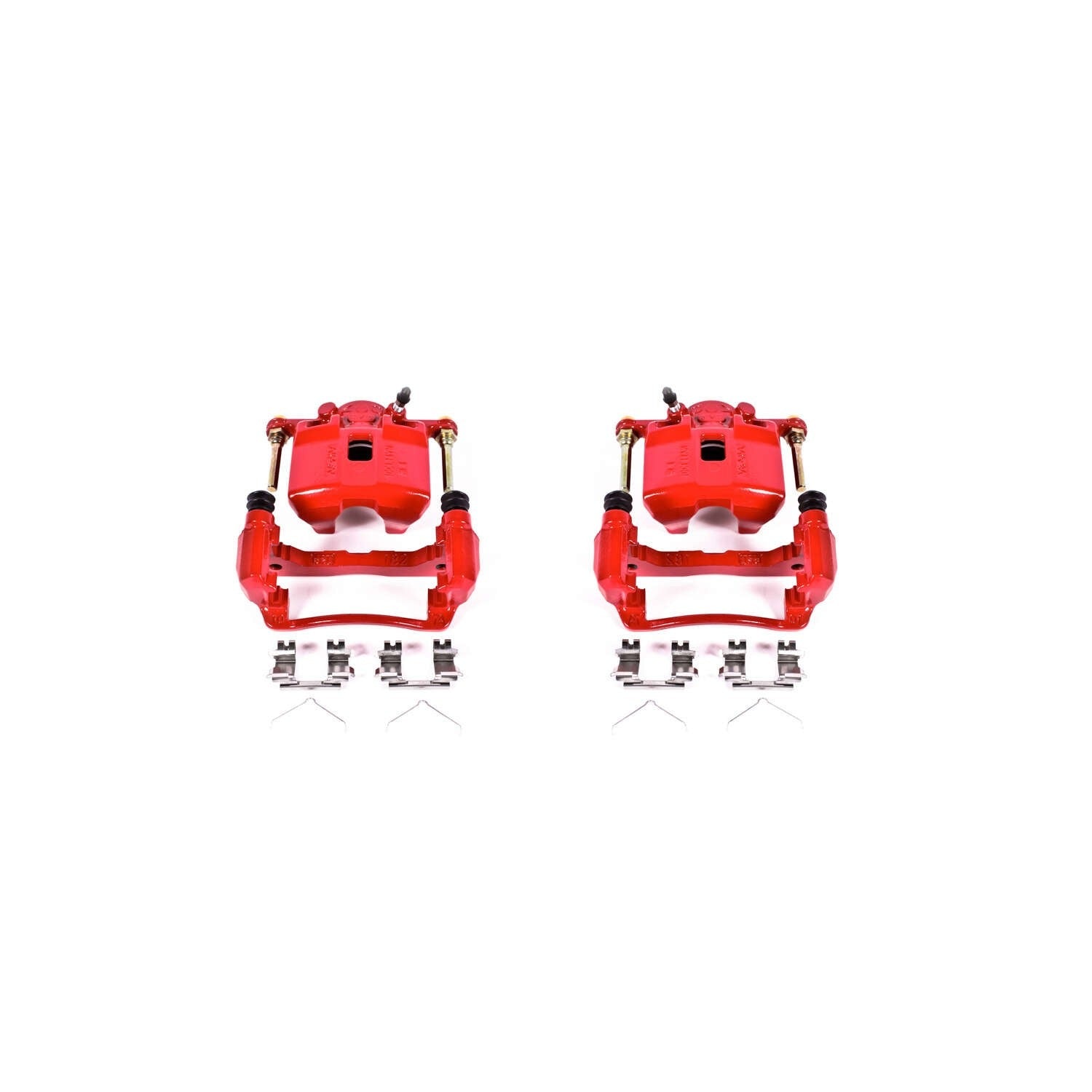 PowerStop Power Stop 02-06 Acura RSX Front Red Calipers w/Brackets - Pair S2796