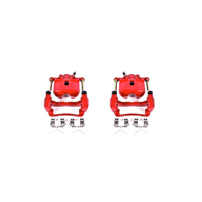 PowerStop Power Stop 02-06 Acura RSX Front Red Calipers w/Brackets - Pair S2796