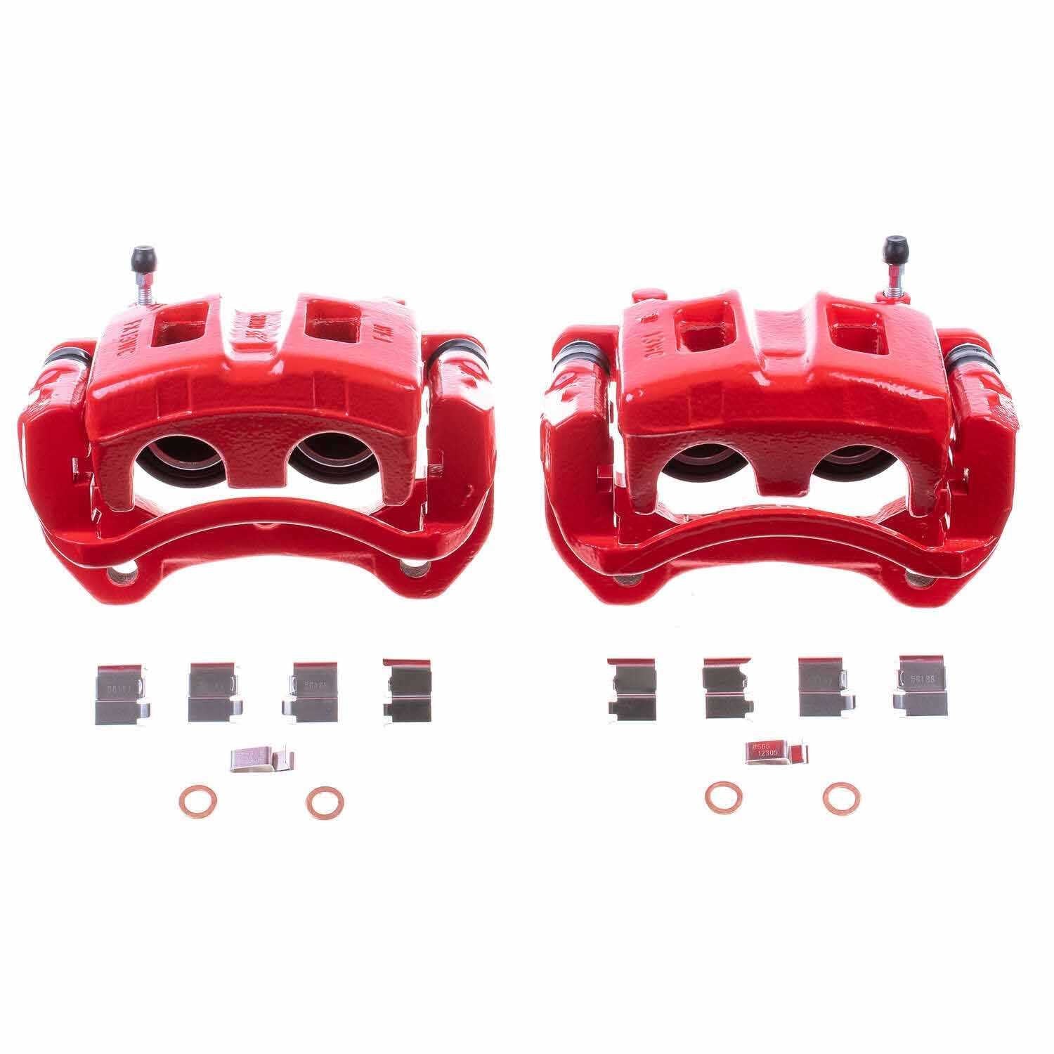 PowerStop Power Stop 2002 Honda Passport Front Red Calipers w/Brackets - Pair S2800