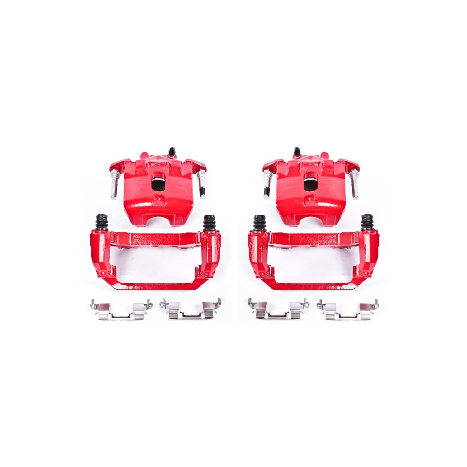 PowerStop Power Stop 03-07 Nissan Maxima Front Red Calipers w/Brackets - Pair S2806