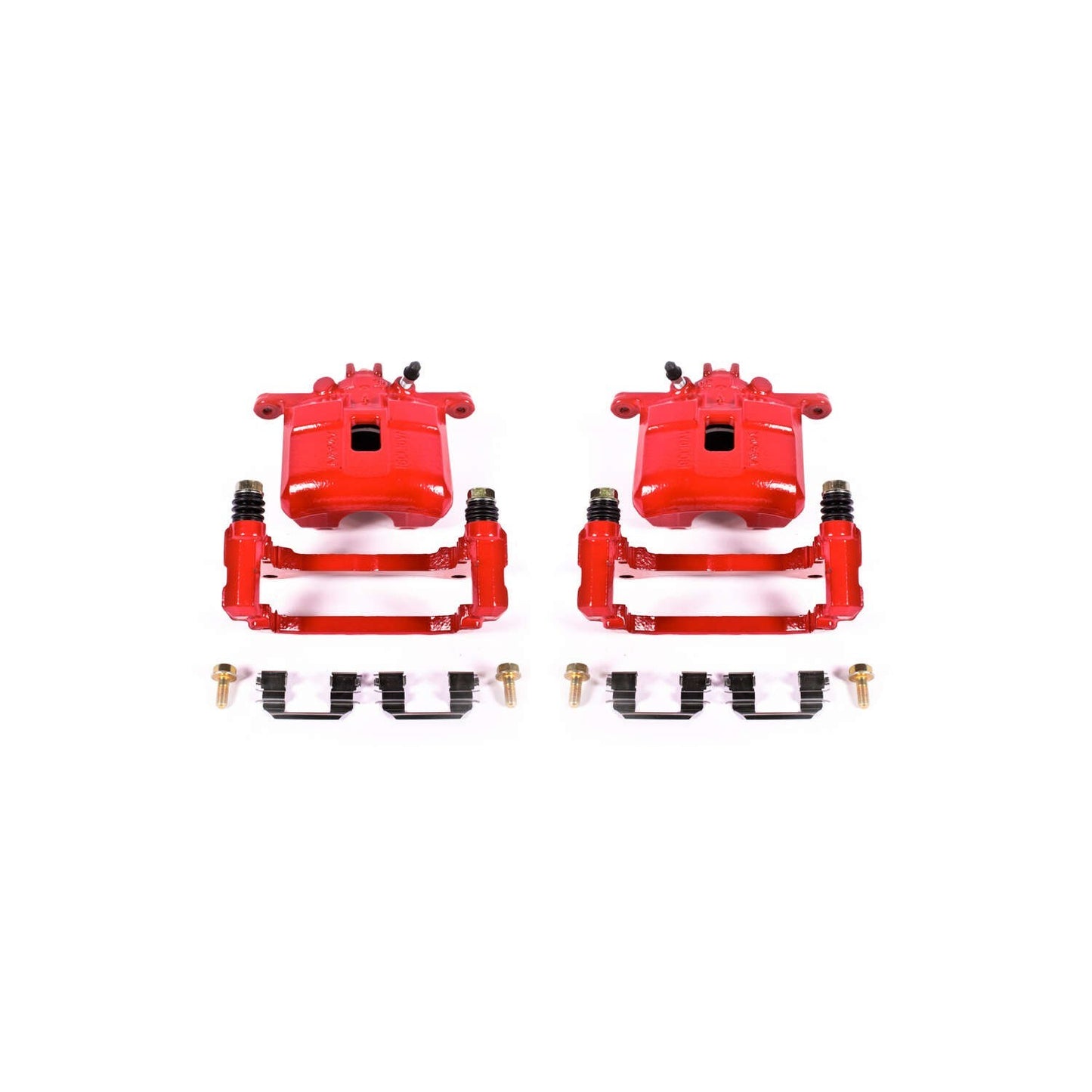 PowerStop Power Stop 02-06 Acura RSX Front Red Calipers w/Brackets - Pair S2808