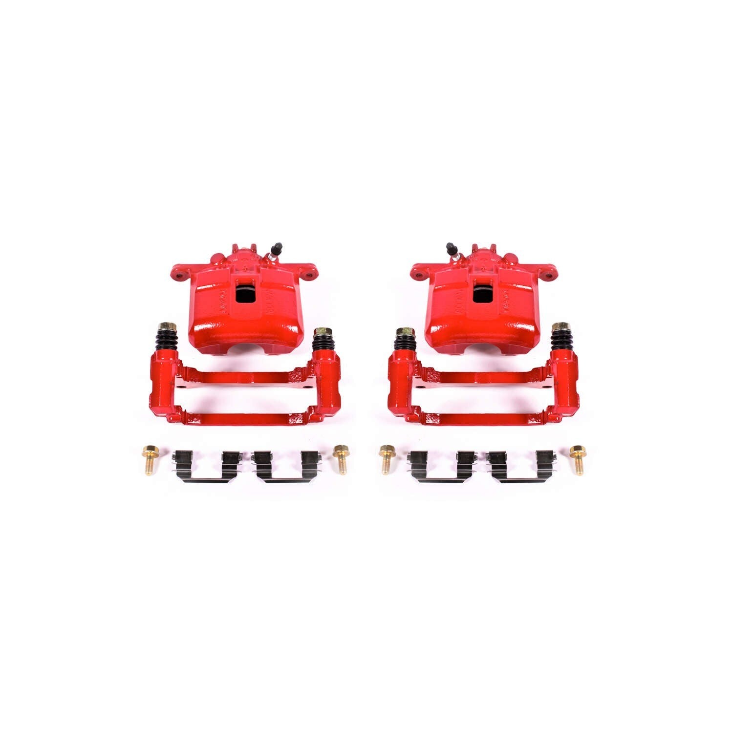 PowerStop Power Stop 02-06 Acura RSX Front Red Calipers w/Brackets - Pair S2808