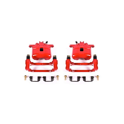 PowerStop Power Stop 02-06 Acura RSX Front Red Calipers w/Brackets - Pair S2808