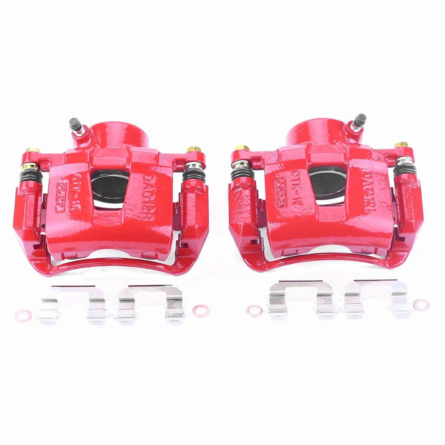 PowerStop Power Stop 04-11 Chevrolet Aveo Front Red Calipers w/Brackets - Pair S2810