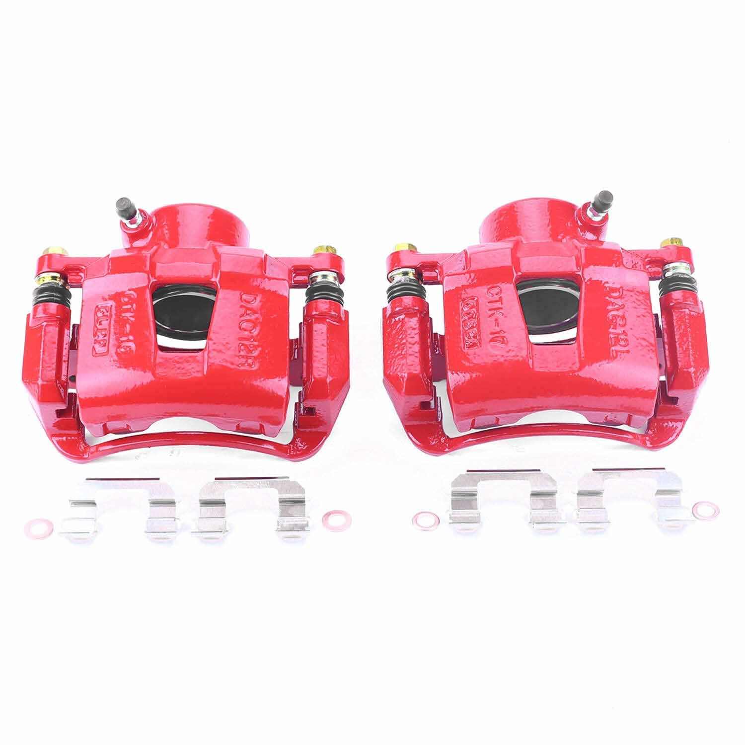PowerStop Power Stop 04-11 Chevrolet Aveo Front Red Calipers w/Brackets - Pair S2810