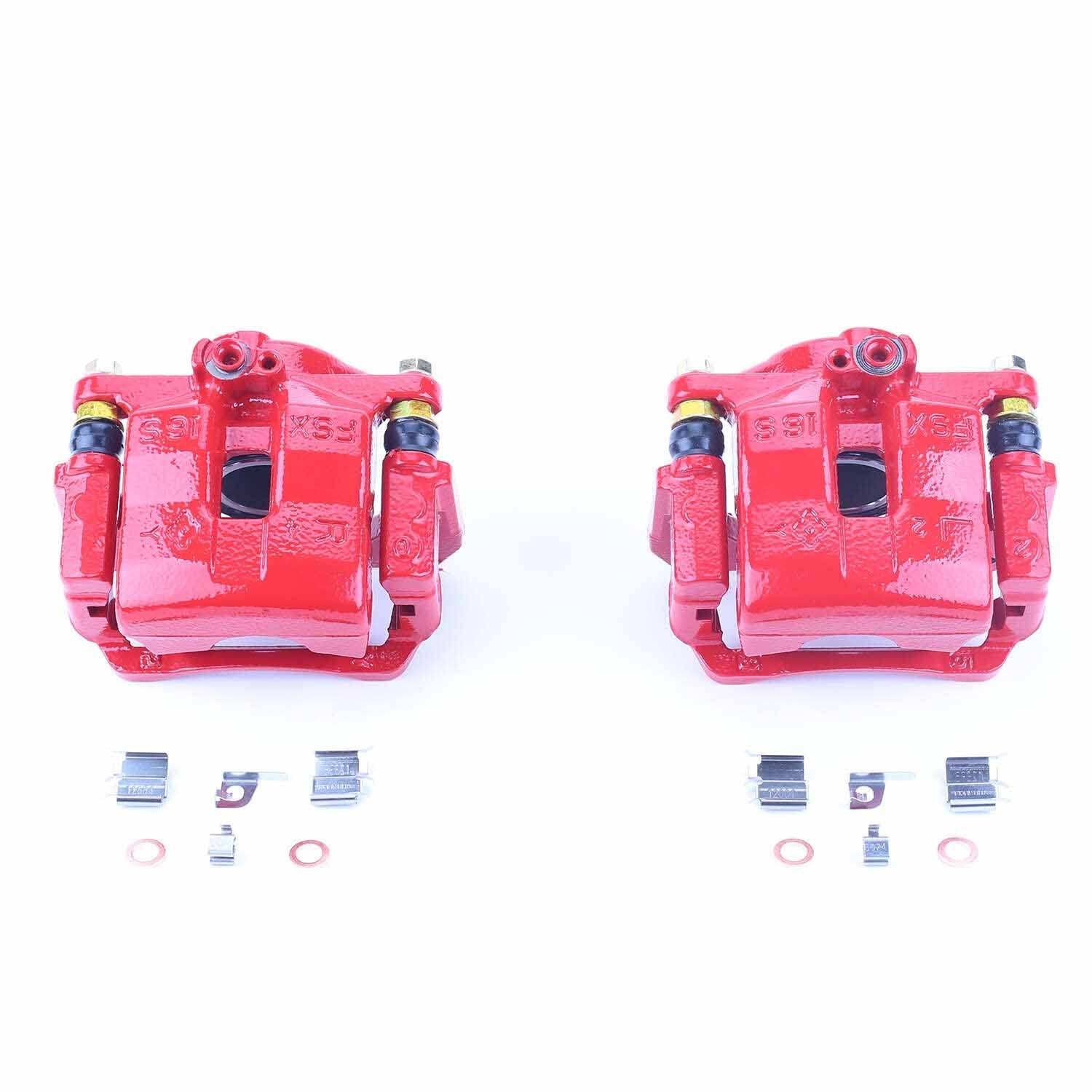 PowerStop Power Stop 01-05 Mazda Miata Front Red Calipers w/Brackets - Pair S2812