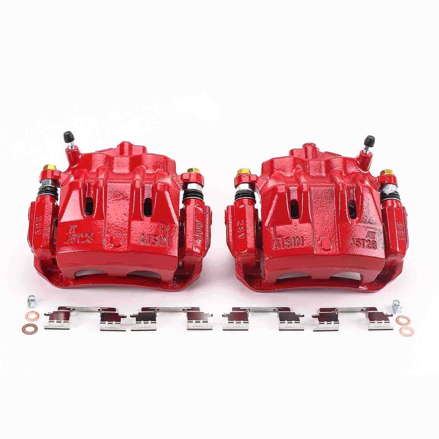 PowerStop Power Stop 02-03 Lexus ES300 Front Red Calipers w/Brackets - Pair S2830