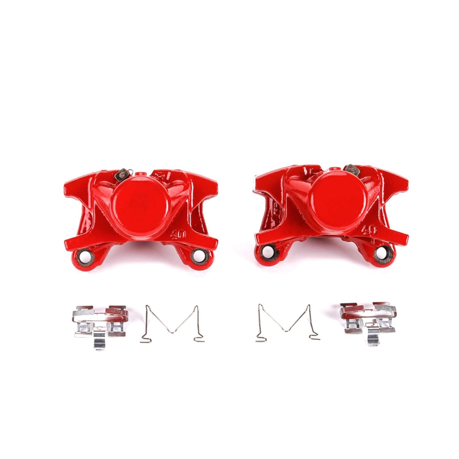 PowerStop Power Stop 01-05 Lexus IS300 Rear Red Calipers w/o Brackets - Pair S2838