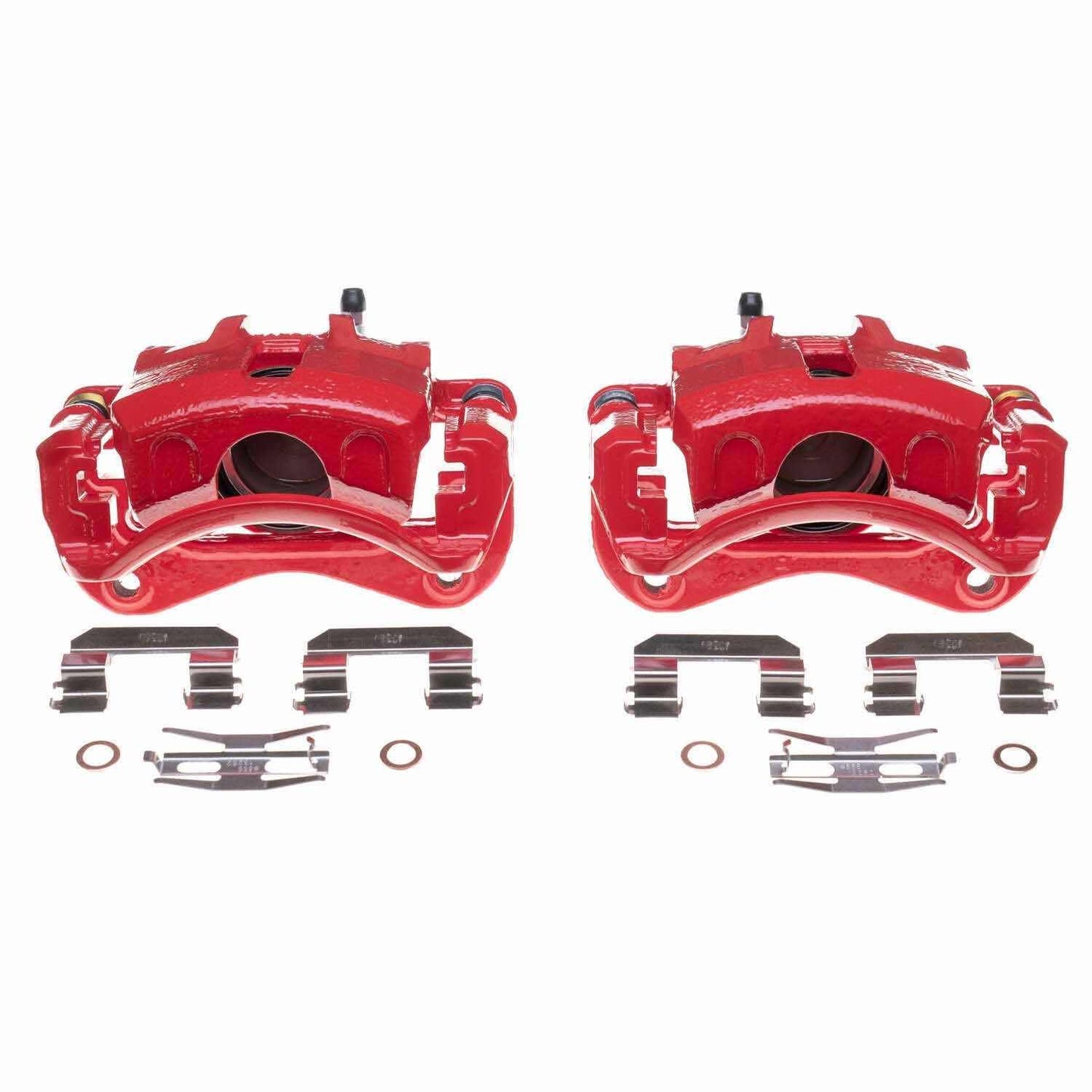 PowerStop Power Stop 03-05 Hyundai Elantra Front Red Calipers - Pair S2848