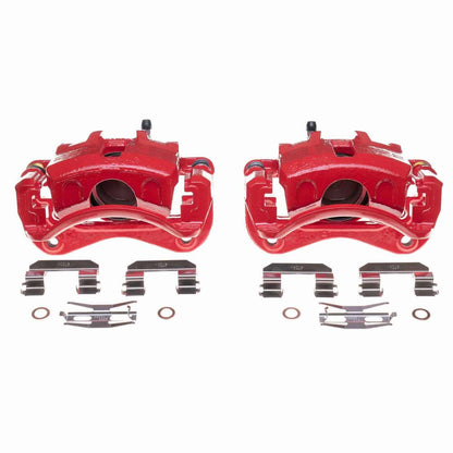 PowerStop Power Stop 03-05 Hyundai Elantra Front Red Calipers - Pair S2848
