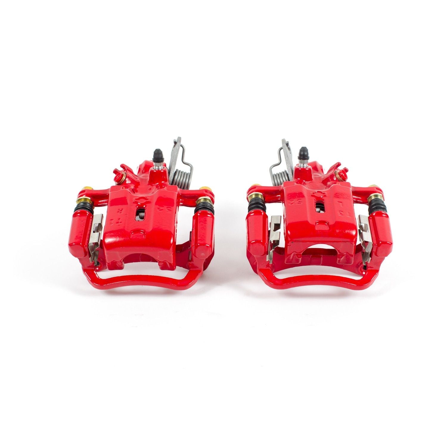 PowerStop Power Stop 2001 Infiniti I30 Rear Red Calipers w/Brackets - Pair S2856