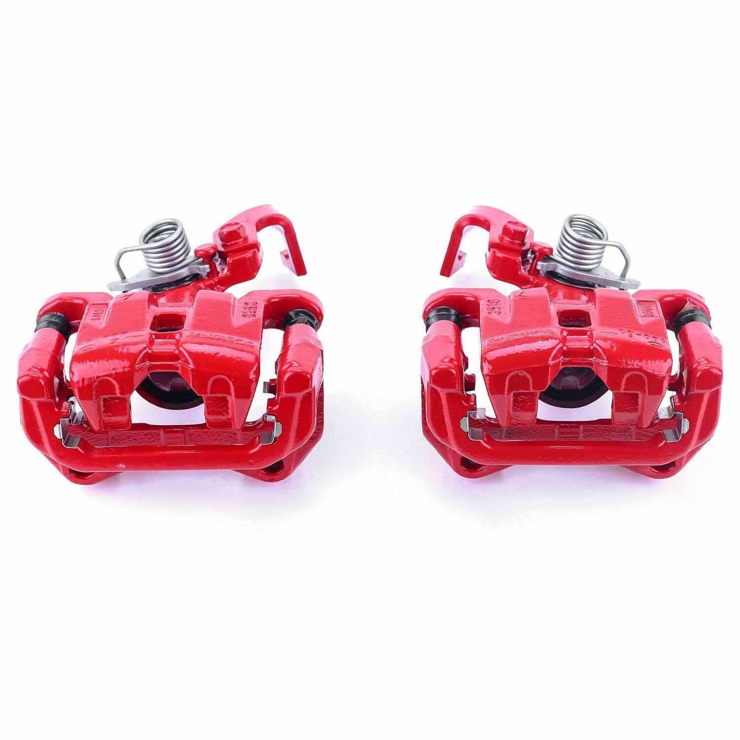 PowerStop Power Stop 03-05 Mazda 6 Rear Red Calipers w/Brackets - Pair S2858