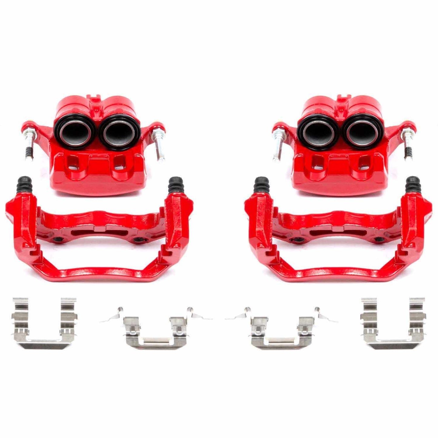 PowerStop Power Stop 05-07 Infiniti G35 Front Red Calipers w/Brackets - Pair S2870A