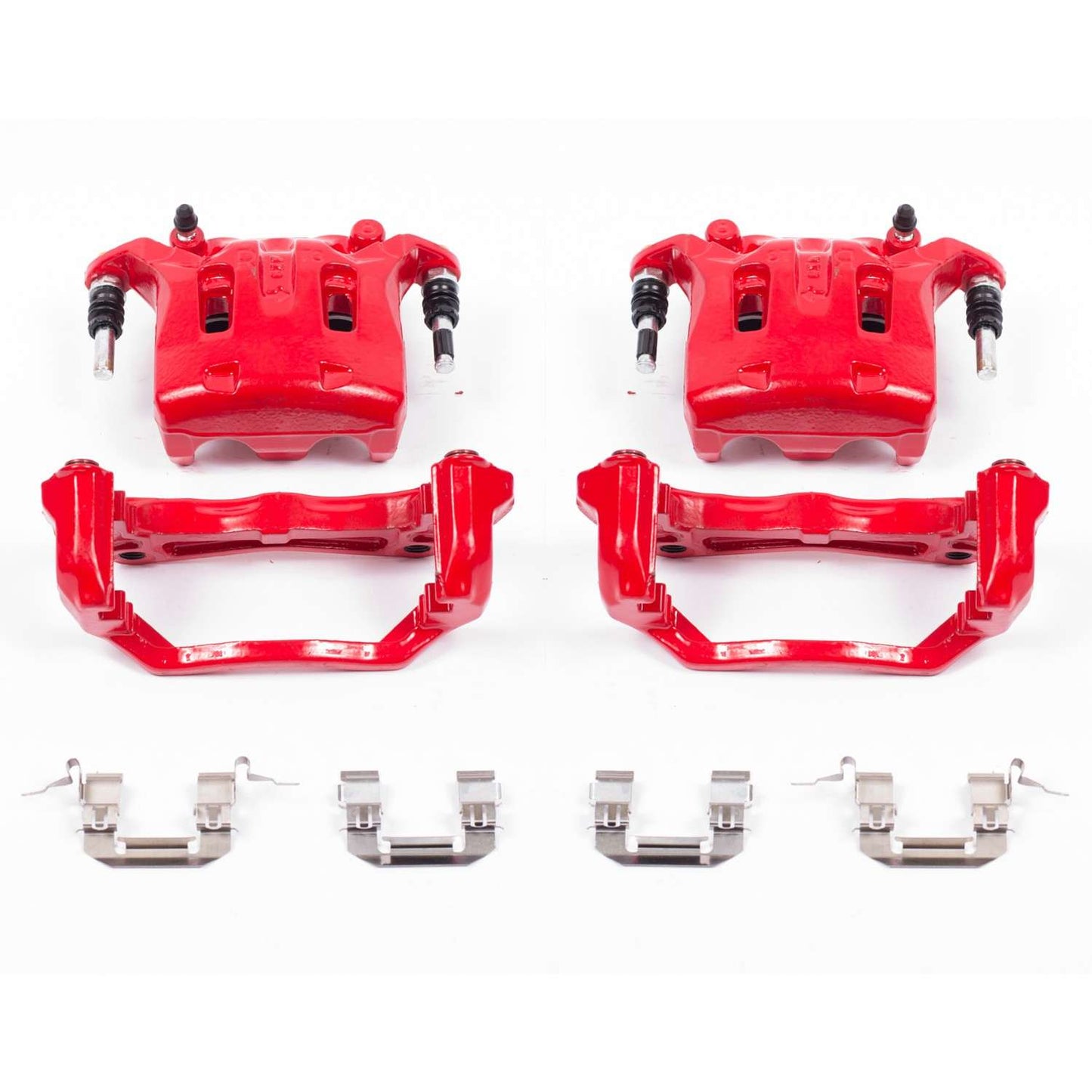 PowerStop Power Stop 08-12 Infiniti EX35 Front Red Calipers w/Brackets - Pair S2870B
