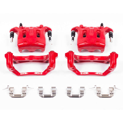 PowerStop Power Stop 08-12 Infiniti EX35 Front Red Calipers w/Brackets - Pair S2870B