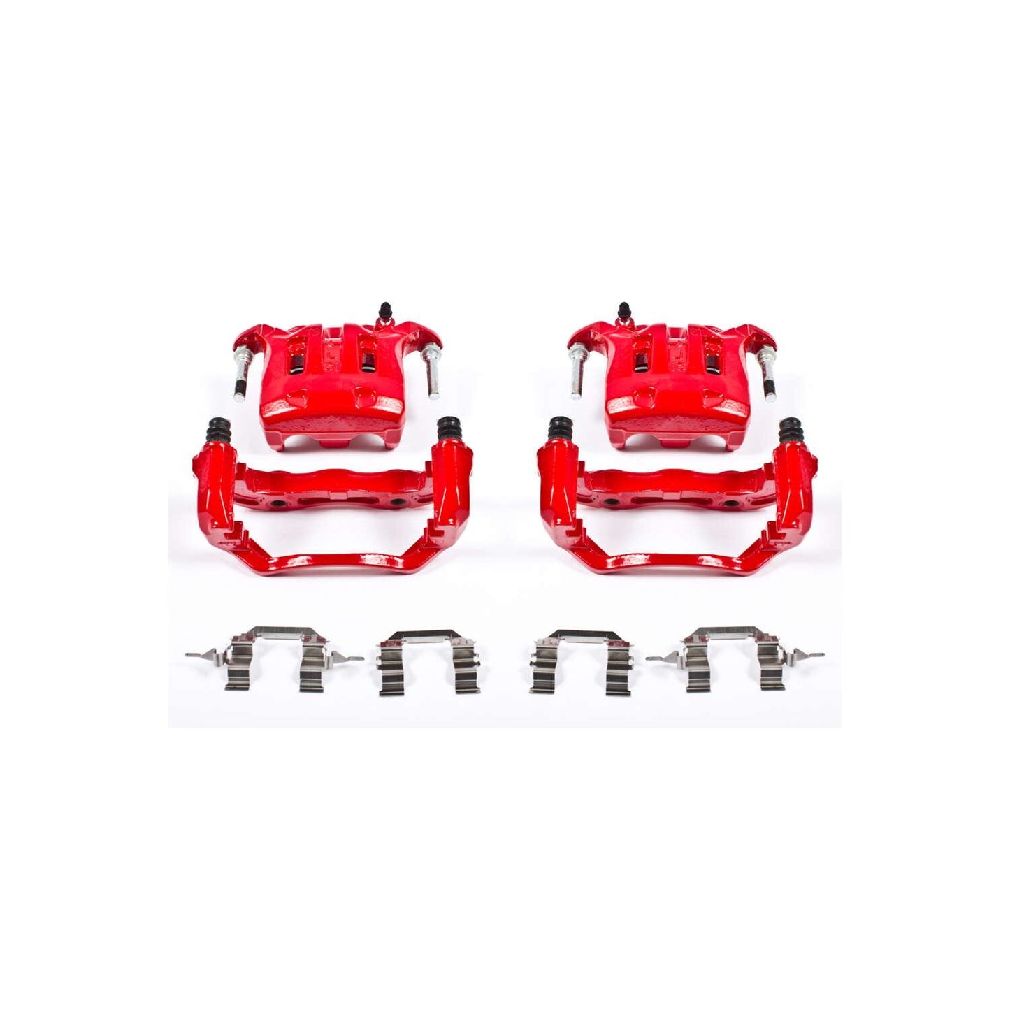 PowerStop Power Stop 03-04 Infiniti M45 Front Red Calipers w/Brackets - Pair S2870