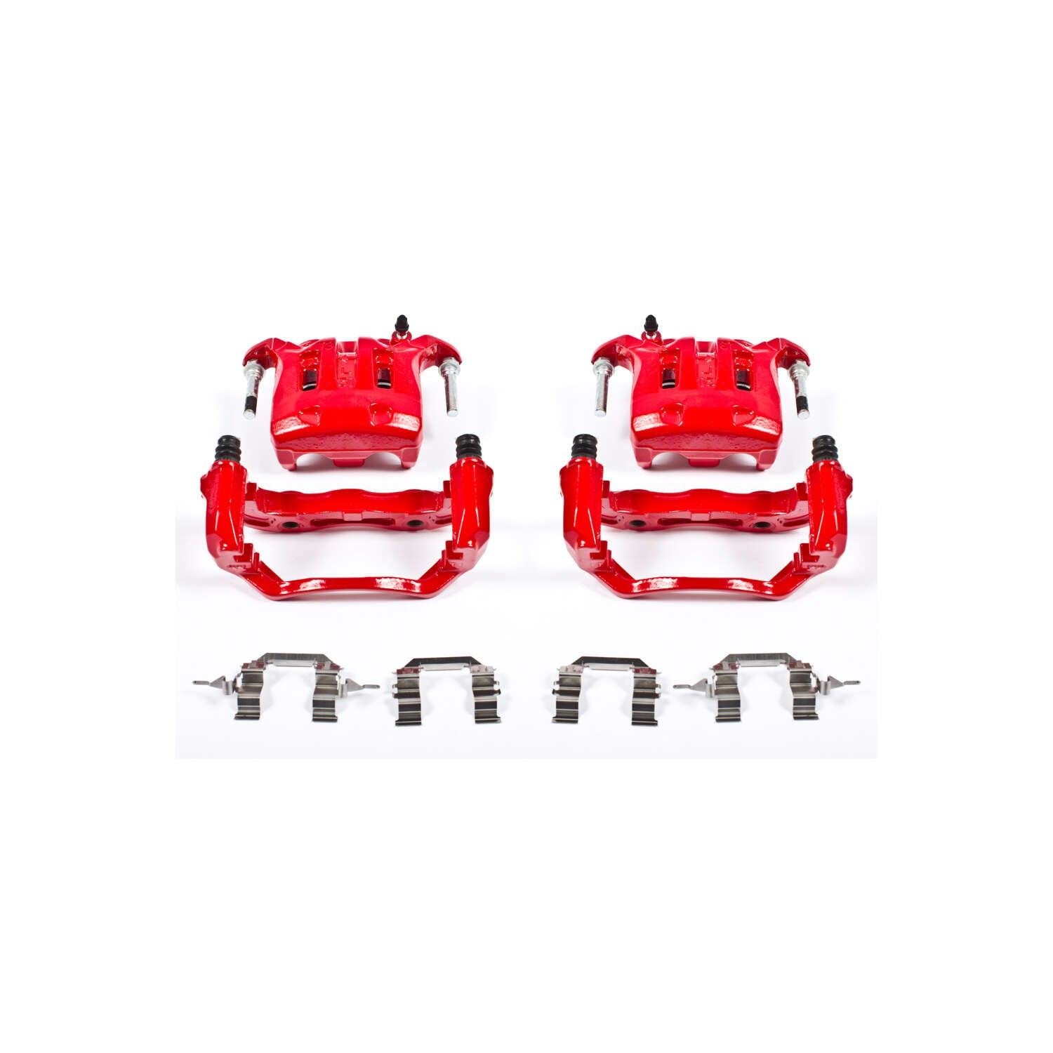 PowerStop Power Stop 03-04 Infiniti M45 Front Red Calipers w/Brackets - Pair S2870