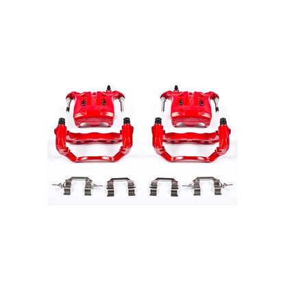 PowerStop Power Stop 03-04 Infiniti M45 Front Red Calipers w/Brackets - Pair S2870