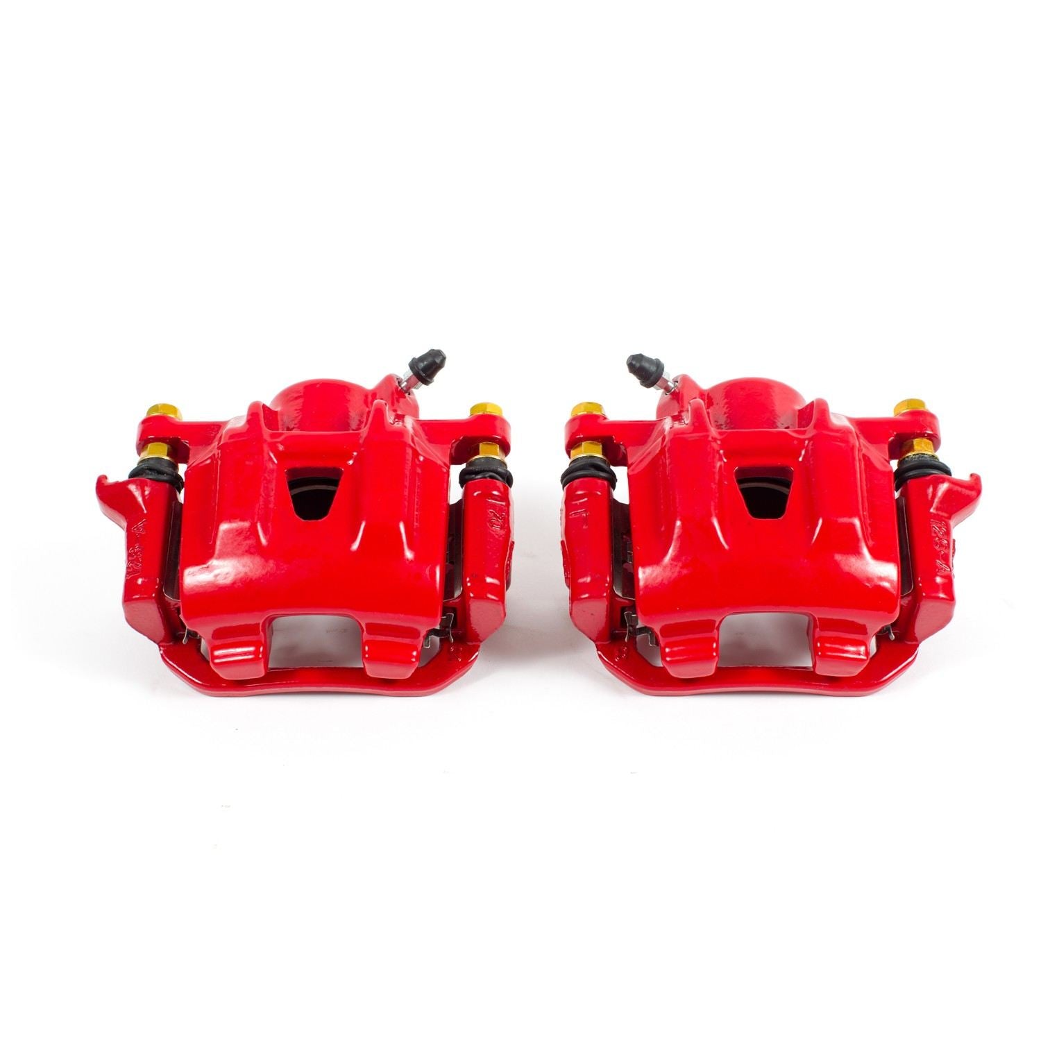 PowerStop Power Stop 04-10 Toyota Sienna Rear Red Calipers w/Brackets - Pair S2872
