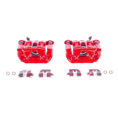 PowerStop Power Stop 06-14 Honda Ridgeline Rear Red Calipers - Pair S2928A