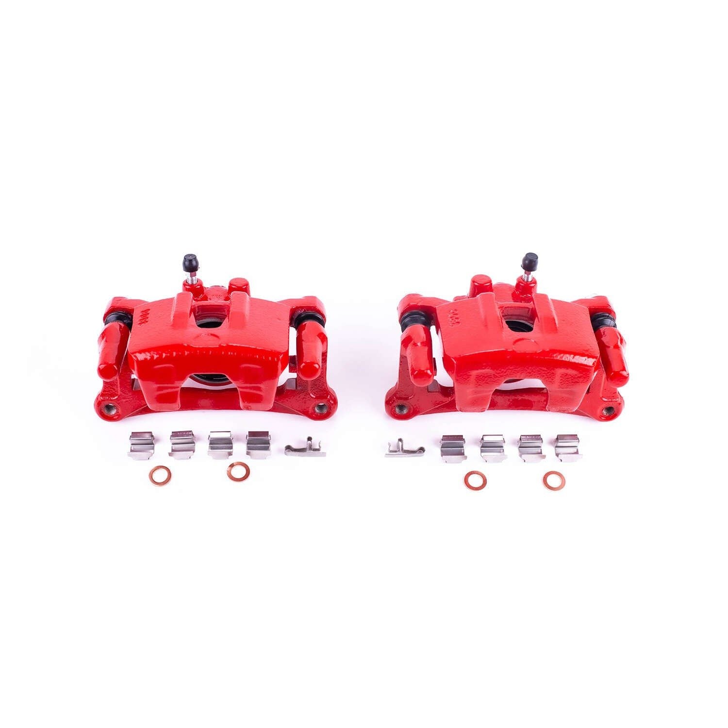 PowerStop Power Stop 04-08 Mitsubishi Endeavor Rear Red Calipers w/Brackets - Pair S2932