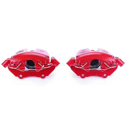 PowerStop Power Stop 2004 Mazda 3 Front Red Calipers w/Brackets - Pair S2942A