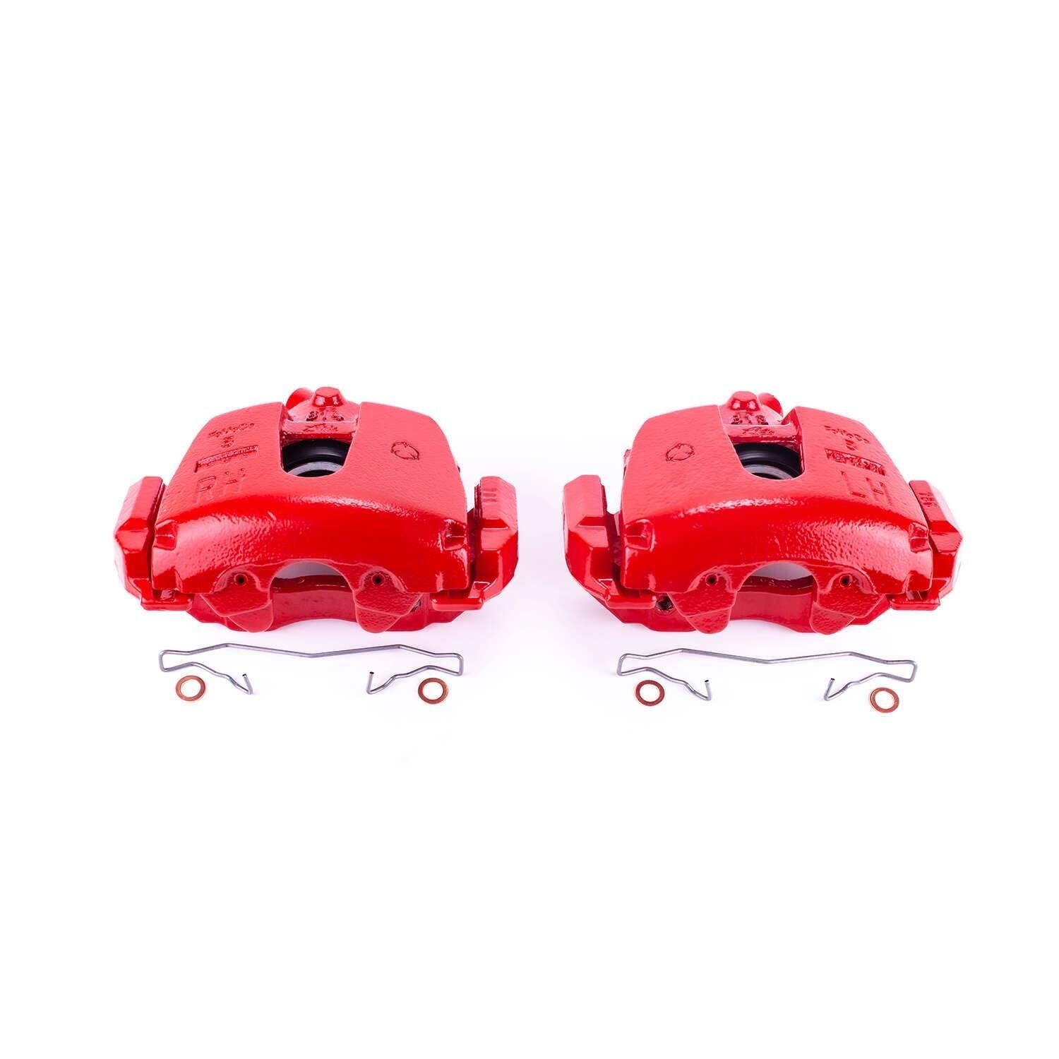 PowerStop Power Stop 14-17 Ford Escape Front Red Calipers w/Brackets - Pair S2942