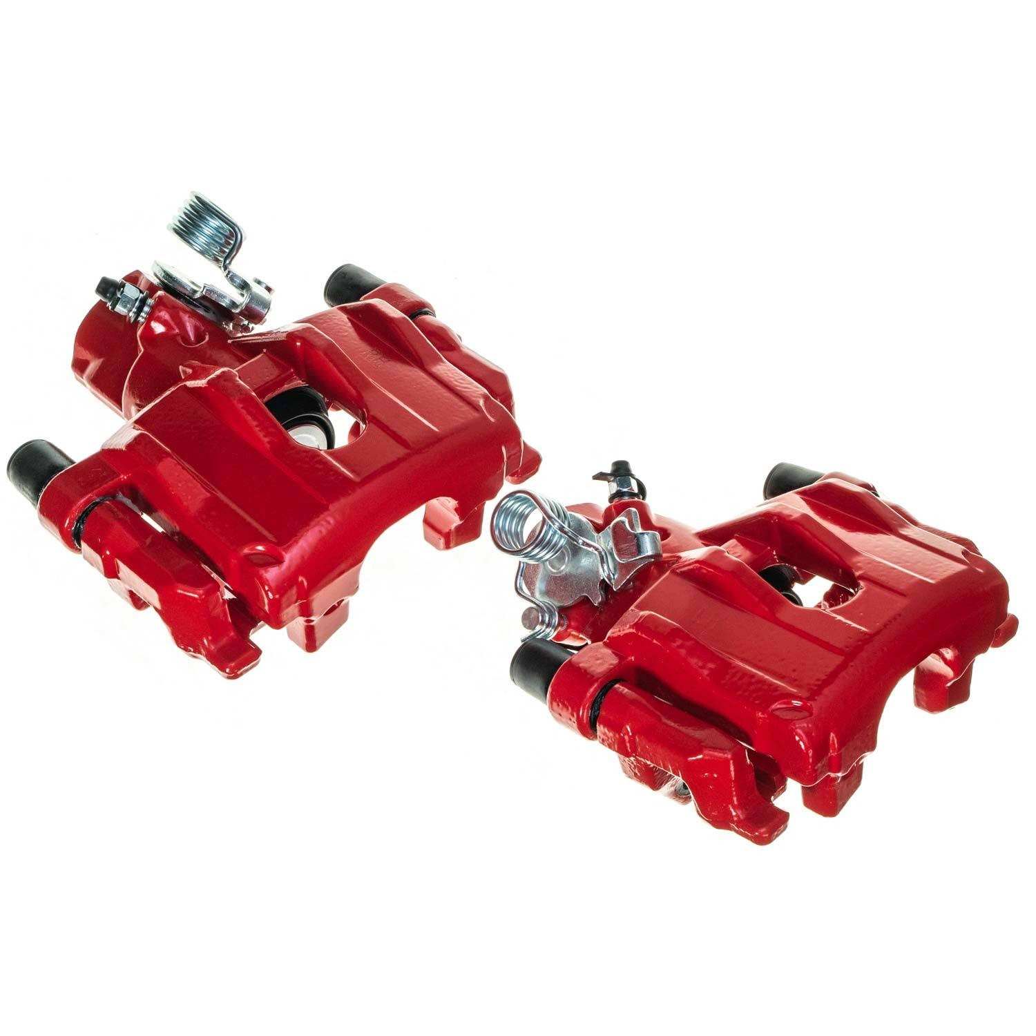 PowerStop Power Stop 04-09 Mazda 3 Rear Red Caliper - Pair (w/Bracket) S2954