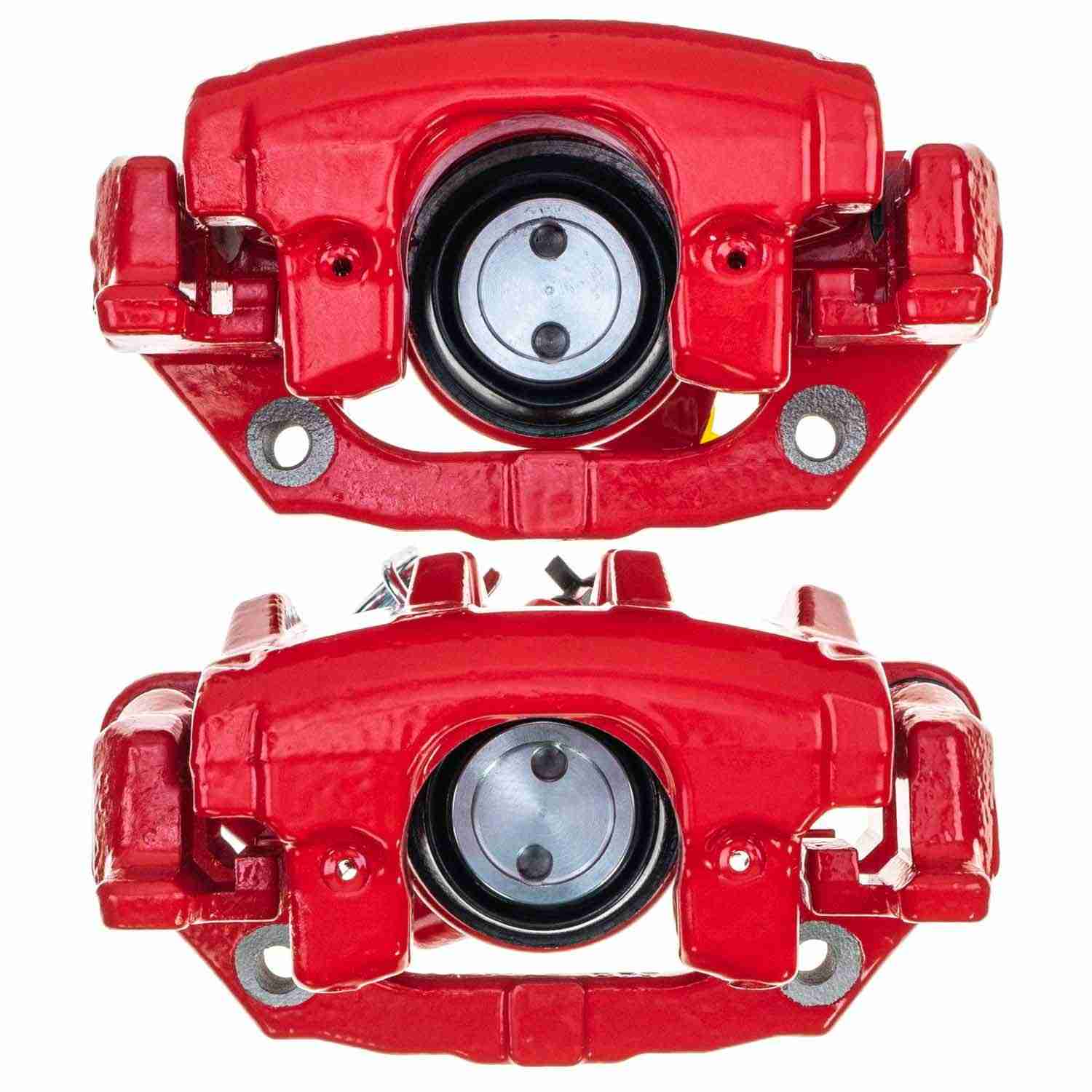 PowerStop Power Stop 04-09 Mazda 3 Rear Red Caliper - Pair (w/Bracket) S2954