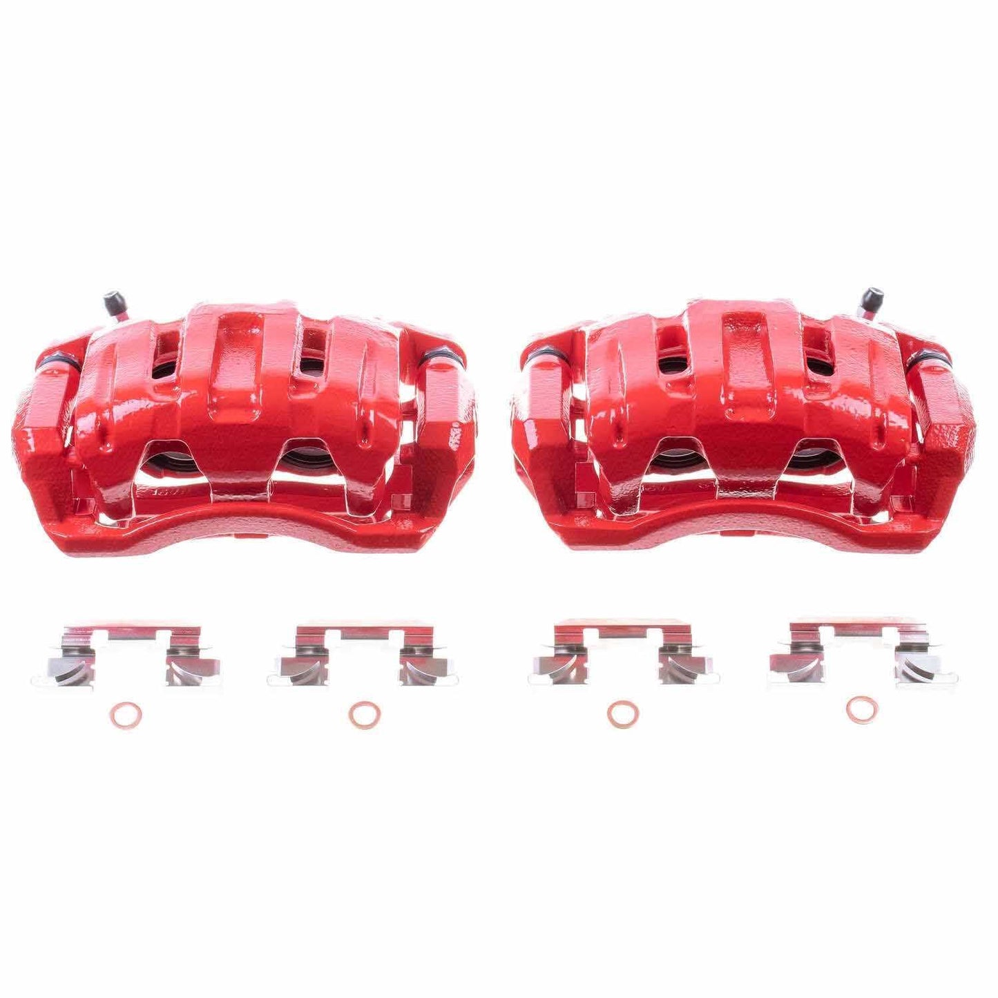 PowerStop Power Stop 07-12 Acura RDX Front Red Calipers w/Brackets - Pair S2958