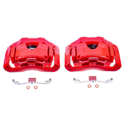 PowerStop Power Stop 03-14 Volvo XC90 Front Red Calipers w/Brackets - Pair S2962