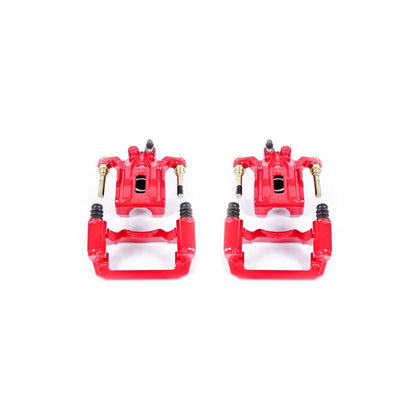 PowerStop Power Stop 05-18 Nissan Frontier Rear Red Calipers w/Brackets - Pair S2994