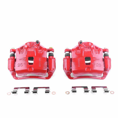PowerStop Power Stop 10-13 Kia Soul Front Red Calipers w/Brackets - Pair S2998