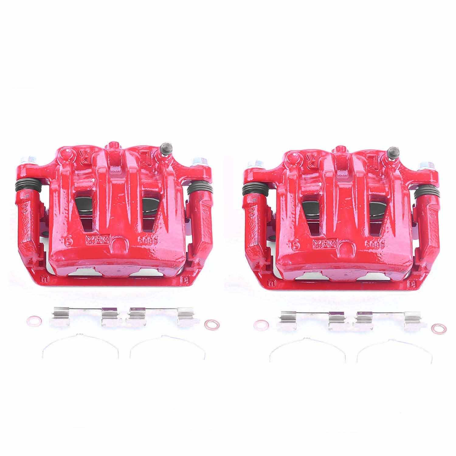 PowerStop Power Stop 04-09 Nissan Quest Front Red Calipers w/Brackets - Pair S3106