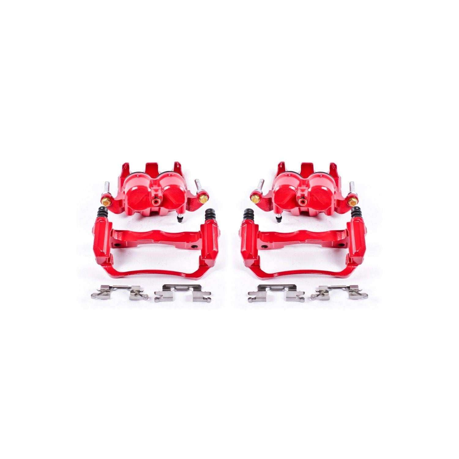 PowerStop Power Stop 05-18 Nissan Frontier Front Red Calipers w/Brackets - Pair S3122A