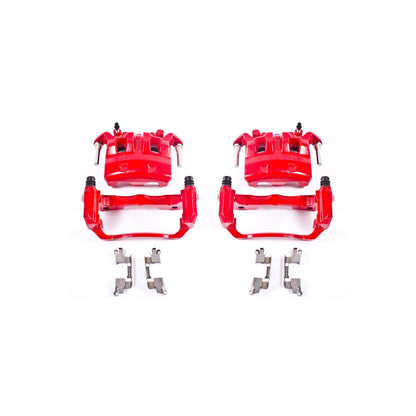 PowerStop Power Stop 05-18 Nissan Frontier Front Red Calipers w/Brackets - Pair S3122
